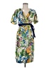 Jonathan Martin 100% Polyester Tropical Green Casual Dress Size 6 - photo 1