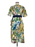 Jonathan Martin 100% Polyester Tropical Green Casual Dress Size 6 - photo 2