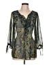 Assorted Brands 100% Polyester Green 3/4 Sleeve Blouse Size L - photo 1