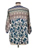 Gibson Latimer 100% Polyester Blue 3/4 Sleeve Blouse Size L - photo 2