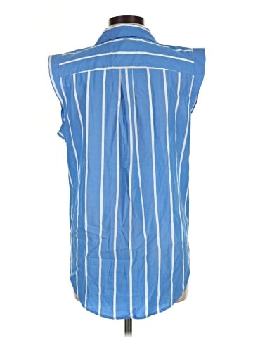 Karl Lagerfeld Paris Sleeveless Button-Down Shirt (view 2)