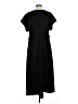 Nordstrom Solid Black Casual Dress Size L - photo 2