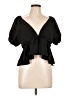 Unbranded Black Short Sleeve Blouse Size L (estimated) - photo 1