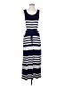 Espresso Stripes Blue Casual Dress Size S - photo 1