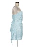 Unbranded 100% Polyester Damask Blue Cocktail Dress Size M - photo 4