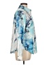 Unbranded 100% Polyester Print Blue Long Sleeve Blouse Size L - photo 4