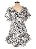 Luxxel 100% Polyester Animal Print Ivory Romper Size L - photo 2