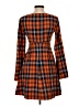 STAUD 100% Cotton Plaid Orange Casual Dress Size 2 - photo 2