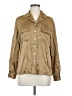 Studio 3000 100% Silk Tan Long Sleeve Silk Top Size M - photo 1