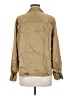 Studio 3000 100% Silk Tan Long Sleeve Silk Top Size M - photo 2
