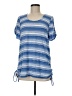 Ruby Rd. Blue Short Sleeve Top Size M - photo 1