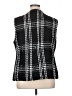 Ellen Tracy 100% Polyester Houndstooth Black Vest Size XL - photo 2