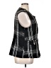 Ellen Tracy 100% Polyester Houndstooth Black Vest Size XL - photo 4