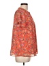 Papermoon 100% Polyester Orange Short Sleeve Blouse Size L - photo 4