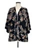 Francesca's 100% Polyester Black Kimono Size M - photo 1