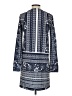 Alex + Alex Print Blue Casual Dress Size S - photo 2