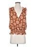 Eclair 100% Polyester Brown Sleeveless Blouse Size S - photo 1