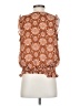 Eclair 100% Polyester Brown Sleeveless Blouse Size S - photo 2