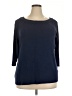 Westport Blue 3/4 Sleeve Top Size 2X - photo 1