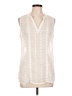 Olive and Oak 100% Polyester Ivory Sleeveless Blouse Size L - photo 1