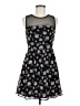 Forever 21 100% Polyester Floral Black Cocktail Dress Size M - photo 1