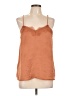 Nine West 100% Polyester Orange Sleeveless Blouse Size L - photo 1