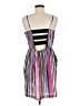 5/48 100% Polyester Stripes Pink Cocktail Dress Size M - photo 2