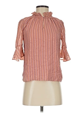 Rebecca Taylor 3/4 Sleeve Silk Top (view 1)