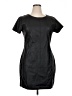 Boohoo 100% Polyurethane Solid Black Casual Dress Size 16 - photo 1