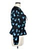 WAYF 100% Polyester Print Black Long Sleeve Blouse Size M - photo 4