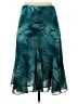 Chico's 100% Polyester Print Teal Formal Skirt Size Sm (0) - photo 2