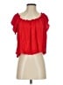 Copper Key 100% Rayon Red Short Sleeve Blouse Size S - photo 1