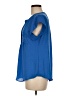 Liz Claiborne 100% Polyester Blue Short Sleeve Blouse Size M - photo 5