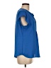 Liz Claiborne 100% Polyester Blue Short Sleeve Blouse Size M - photo 4