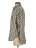 Madewell Checkered-gingham Ivory Long Sleeve Button-Down Shirt Size XS - photo 5