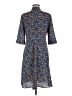 Derek Lam 100% Polyester Print Blue Casual Dress Size EU (IT) 42 / US 6 - photo 2