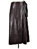 Halogen 100% Polyester Brown Faux Leather Skirt Size XL - photo 1