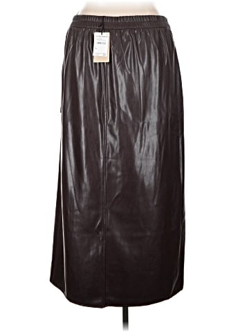 Halogen Faux Leather Skirt (view 2)