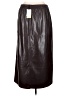 Halogen 100% Polyester Brown Faux Leather Skirt Size XL - photo 2