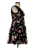 Aqua Floral Black Cocktail Dress Size S - photo 4