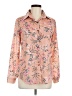 Frost 100% Polyester Floral Pink Long Sleeve Blouse Size M - photo 1