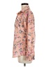 Frost 100% Polyester Floral Pink Long Sleeve Blouse Size M - photo 5