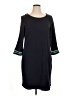 Talbots Solid Black Casual Dress Size XL - photo 1