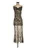 mint & major 100% Polyester Animal Print Silver Cocktail Dress Size S - photo 1