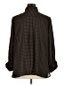 Max Studio 100% Polyester Houndstooth Brown Long Sleeve Blouse Size 1X - photo 2