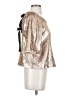 J.Crew 100% Polyester Metallic Gold Short Sleeve Top Size 2 - photo 4