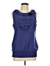 Maurices 100% Polyester Blue Sleeveless Blouse Size L - photo 1