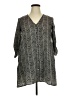 Lush Chevron-herringbone Gray Casual Dress Size XL (estimated) - photo 1
