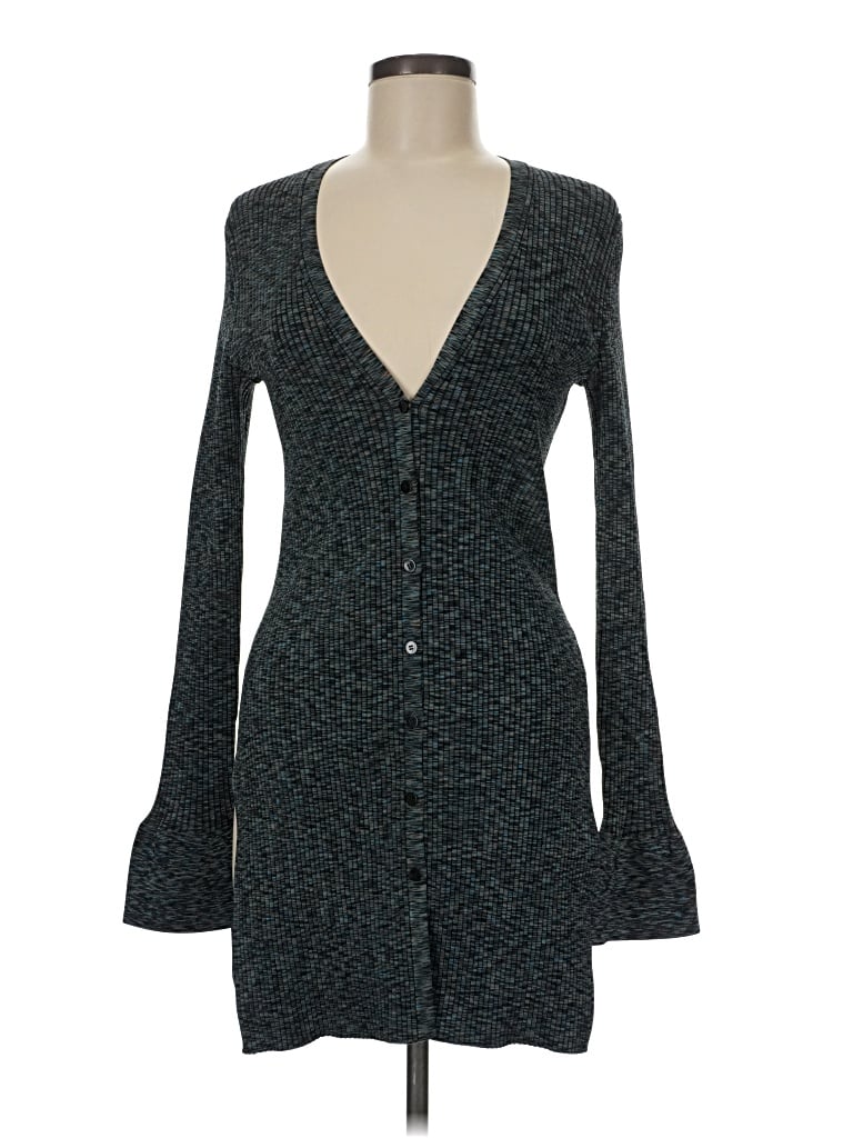 Pre-owned Theory Cardigan Sweater In Teal