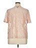Worthington 100% Polyester Pink Short Sleeve Top Size 1X - photo 2
